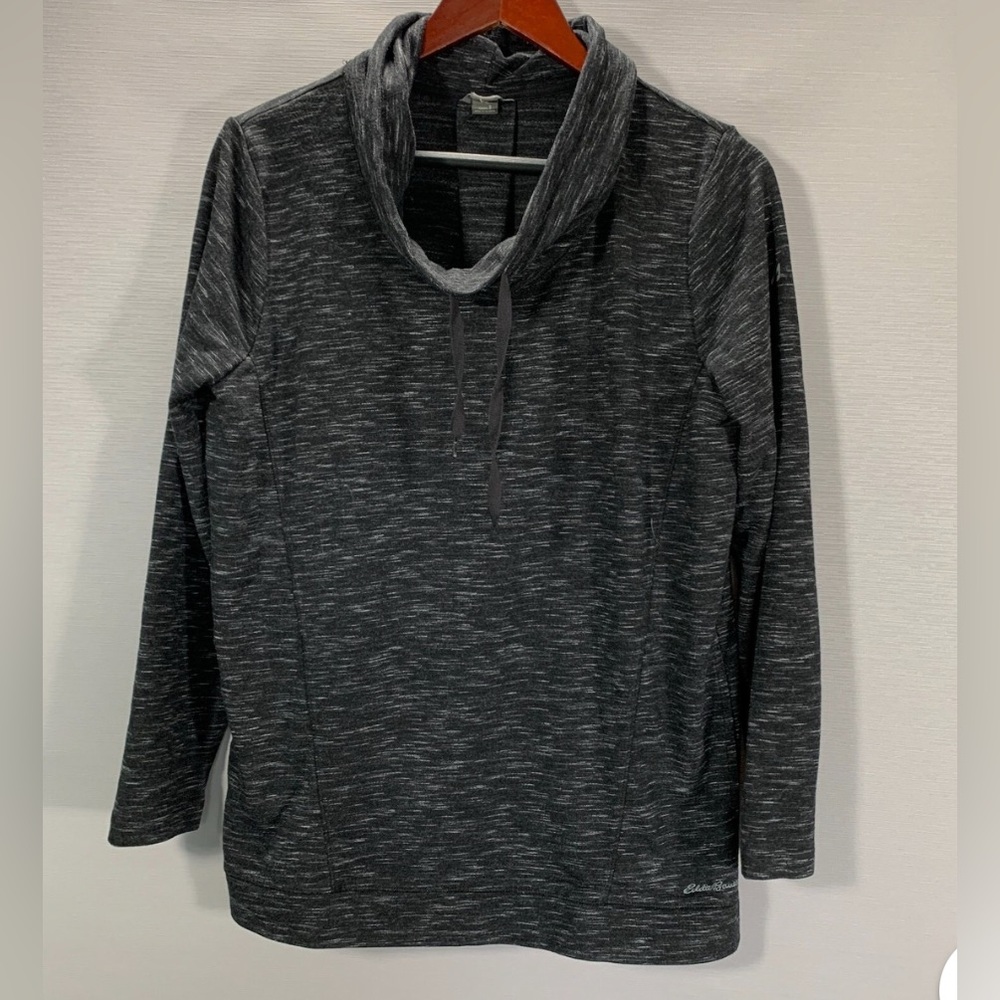 Eddie Bauer Women's Heathered Black Fairview Pullover